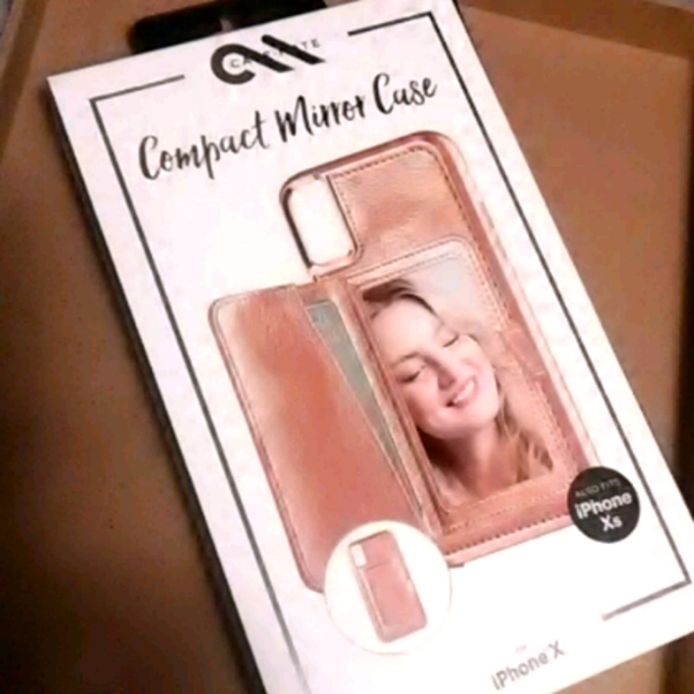 🎀 3/ for 35 Compact mirror case for iphone Xs